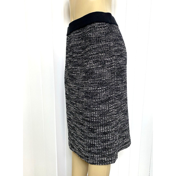 Misook Collection Skirt Knit Tweed Pull On Straight Pencil Metallic M - Picture 2 of 6